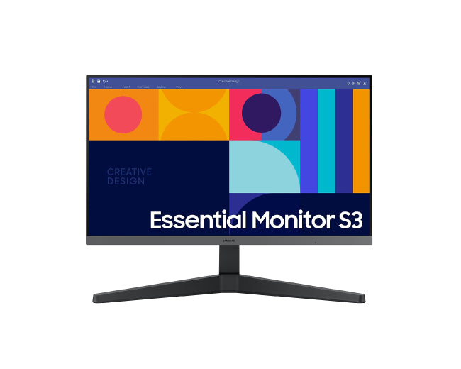 Samsung 24 Inch Monitor - Essential Monitor S3 S33GC 100Hz Refresh Rate, IPS Panel, Game Mode LS24C330GAU