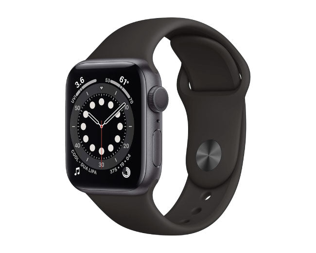 Apple Watch Series 6 GPS 40mm Space Gray Aluminum Case with Black Sport Band