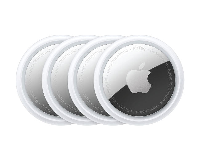 Apple AirTag 4 Pack Track & Locate with Find My Network, See Direction, Find Items by Asking Siri, Use with Keys MX532ZE/A