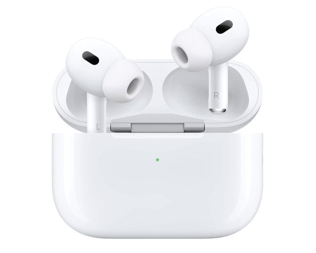 Apple AirPods Pro (2nd Generation) Wireless Ear Buds with USB-C Charging, Up to 2X More Active Noise Cancelling Bluetooth Headphones, Transparency Mode, Adaptive Audio