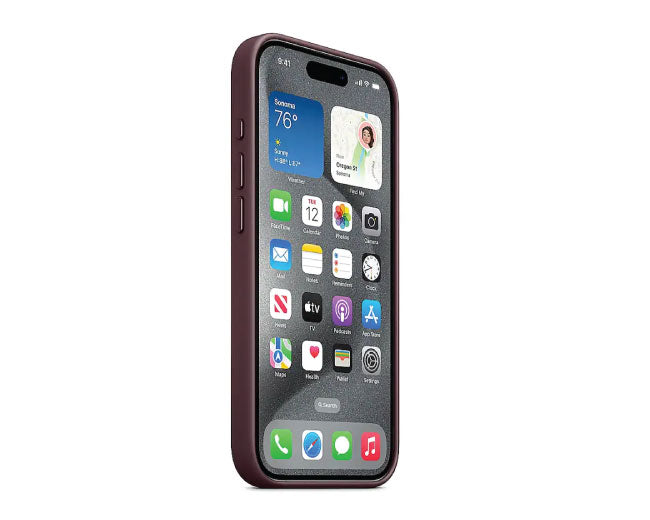 Apple iPhone 15 Pro FineWoven Case with MagSafe, Mulberry MT4L3ZM/A