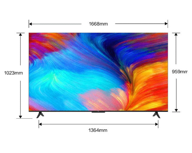 TCL 55 Inch Smart TV - V6B TCL 4K HDR Google TV Edgeless Design 55V6B