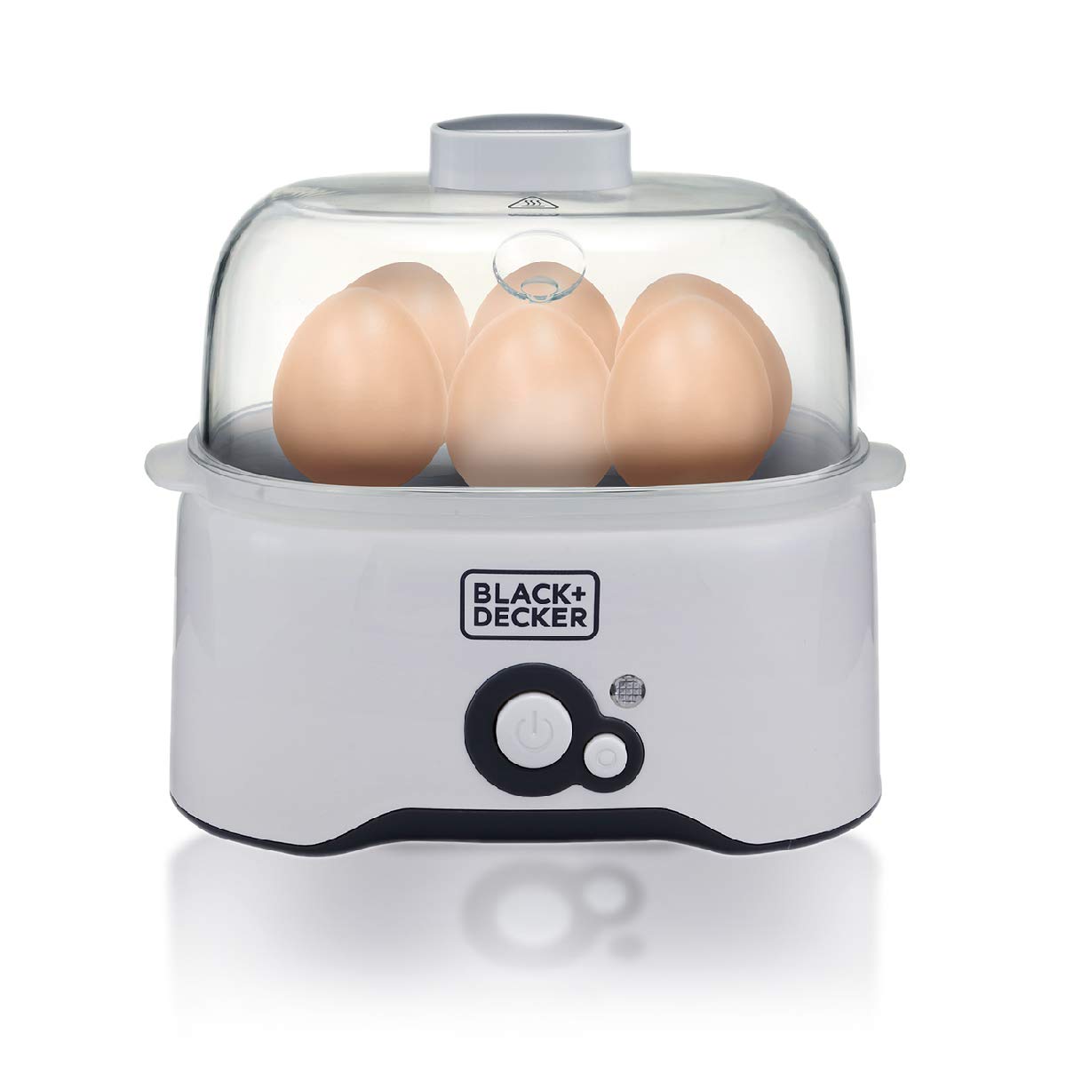 Black+Decker EG200-B5 Egg Cooker, 7-Egg Capacity with Poaching Pans