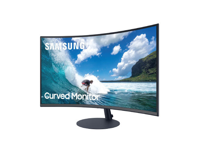 Samsung 32 Inch Curved Monitor with Optimal Curvature 1000R C32T550F