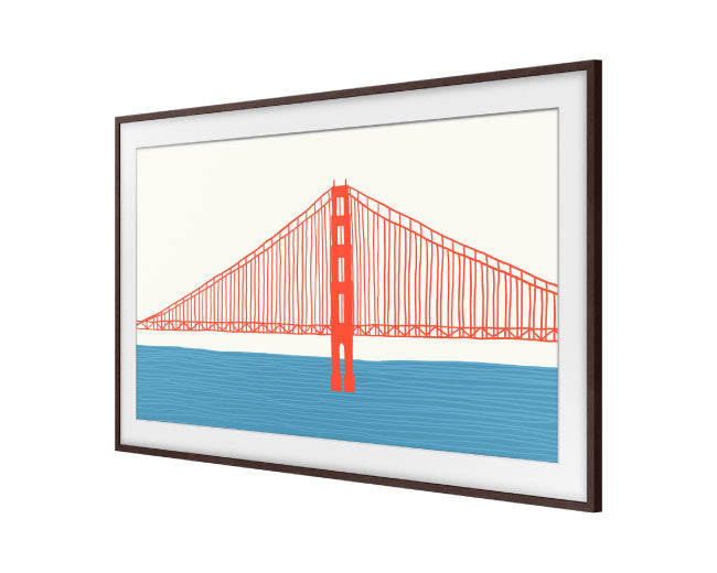 Samsung Customizable Modern Brown Bezel for The Frame 75 Inch VG-DCFA75BWBRU