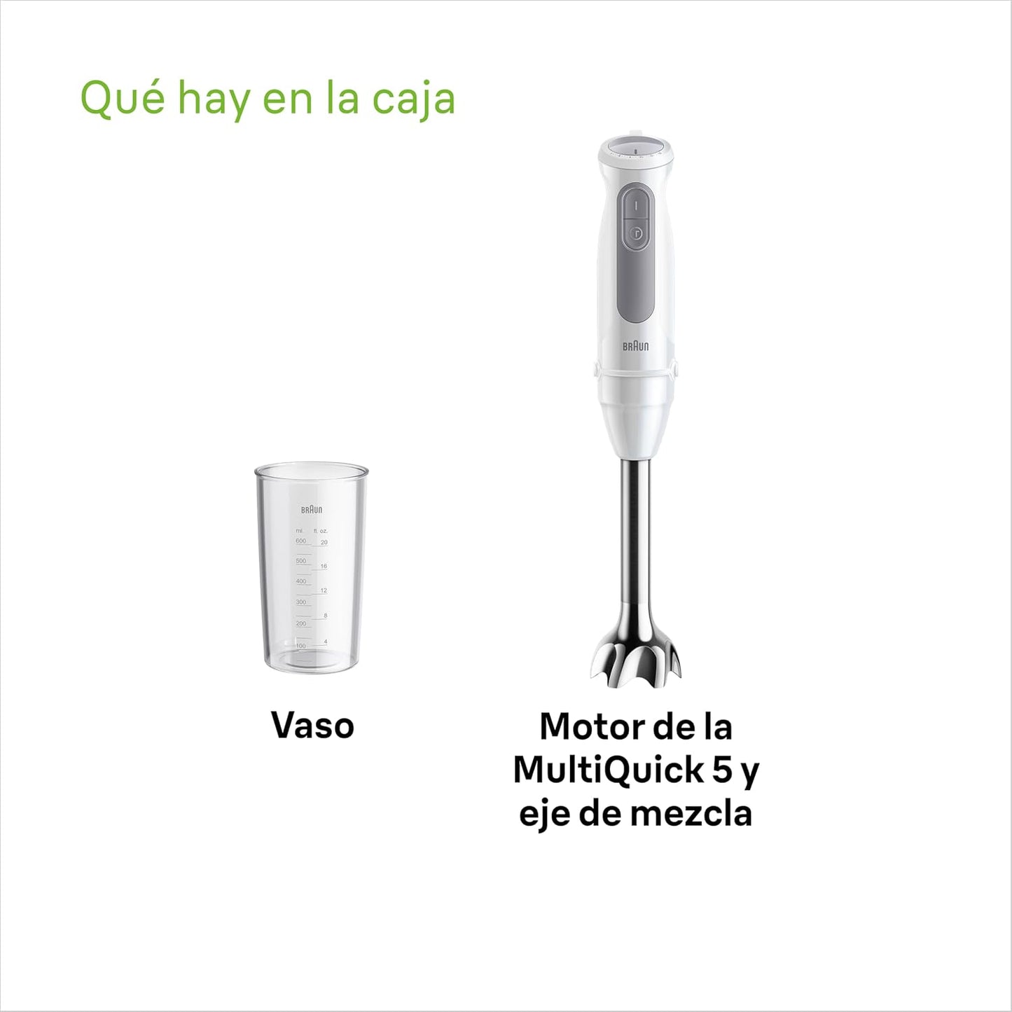 Braun MultiQuick 5 Hand Blender, 1000 Watts, PowerBell VPlus MQ50001M