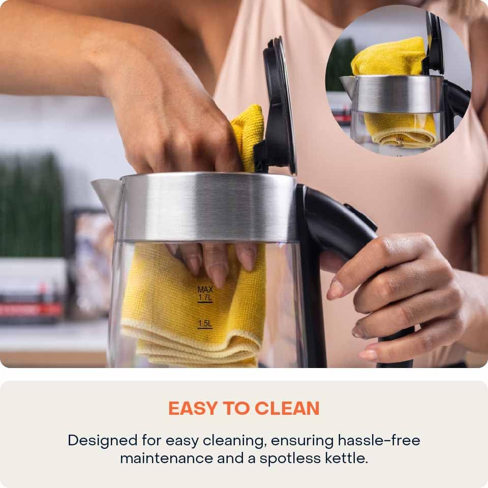 Nutricook Glass Kettle 2200W 1.7L Double wall GK100