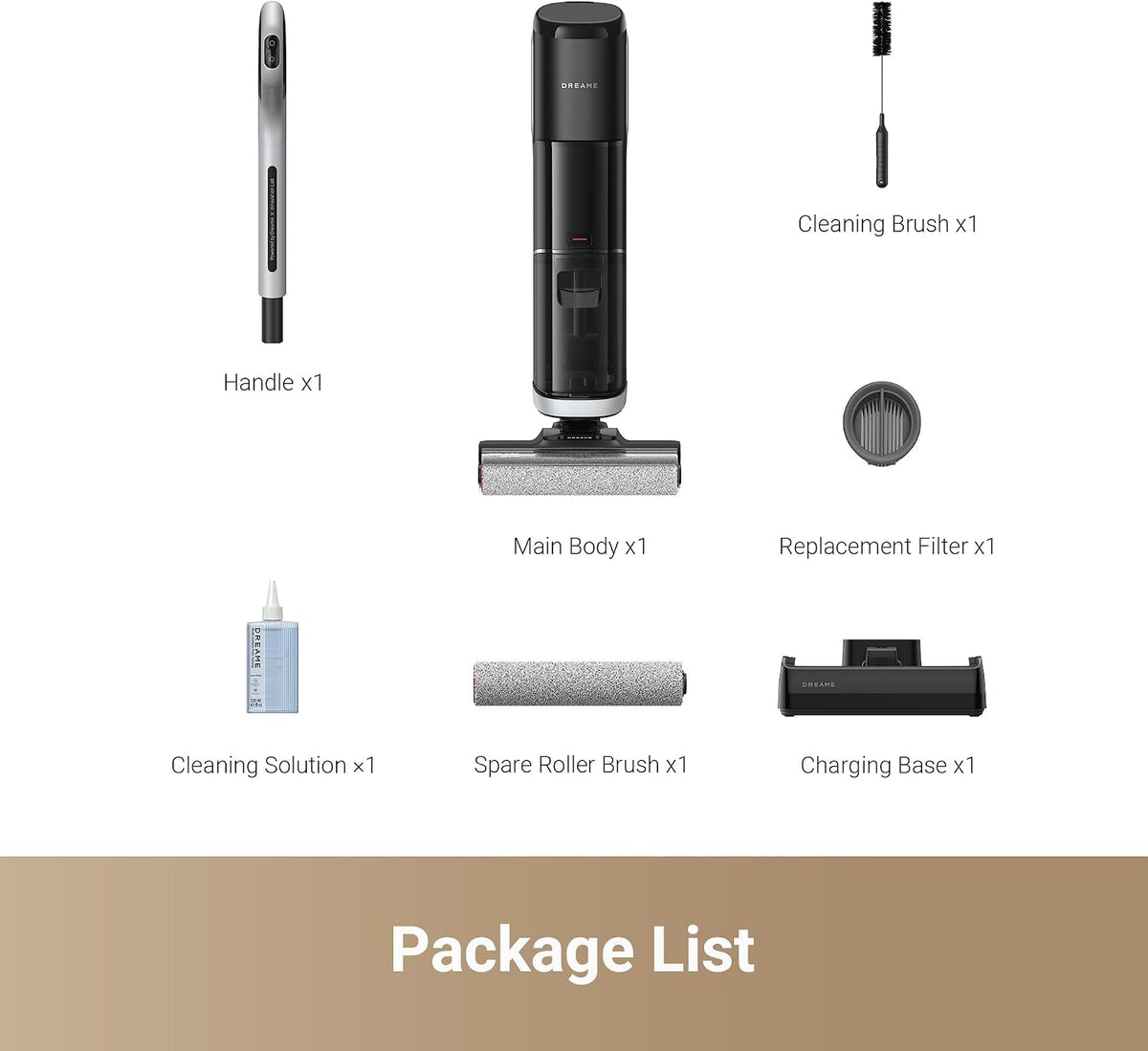 Dreame H14 Cordless Wet-Dry Vacuum Mop 18k Pa Suction Power, Brush Washing & Hot Air Drying