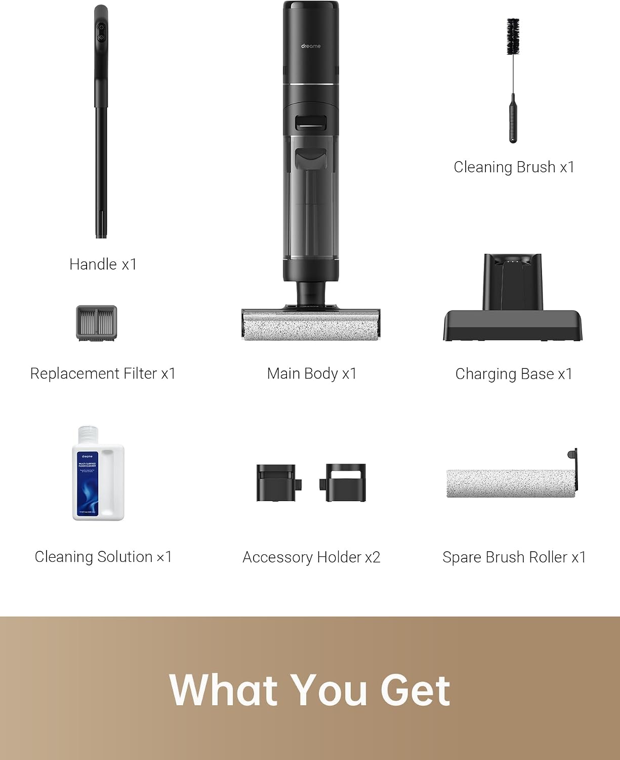 Dreame H12 Pro Wet-Dry Vacuum Cordless Vacuum and Mop for Hard Floors, 16,000 Pa suction