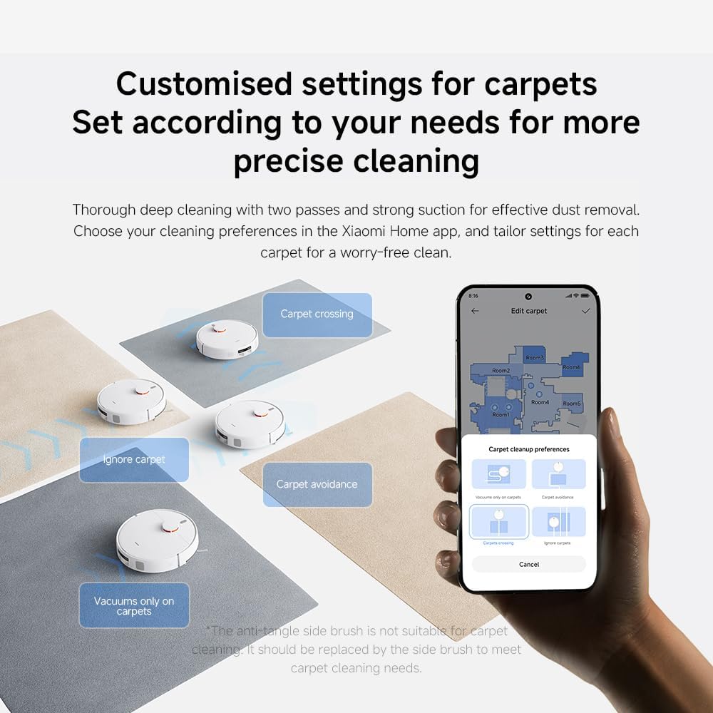 Xiaomi Robot Vacuum H40 – 10,000Pa Suction, Auto-Empty, LDS Navigation
