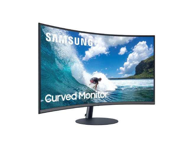 Samsung 32 Inch Curved Monitor with Optimal Curvature 1000R C32T550F