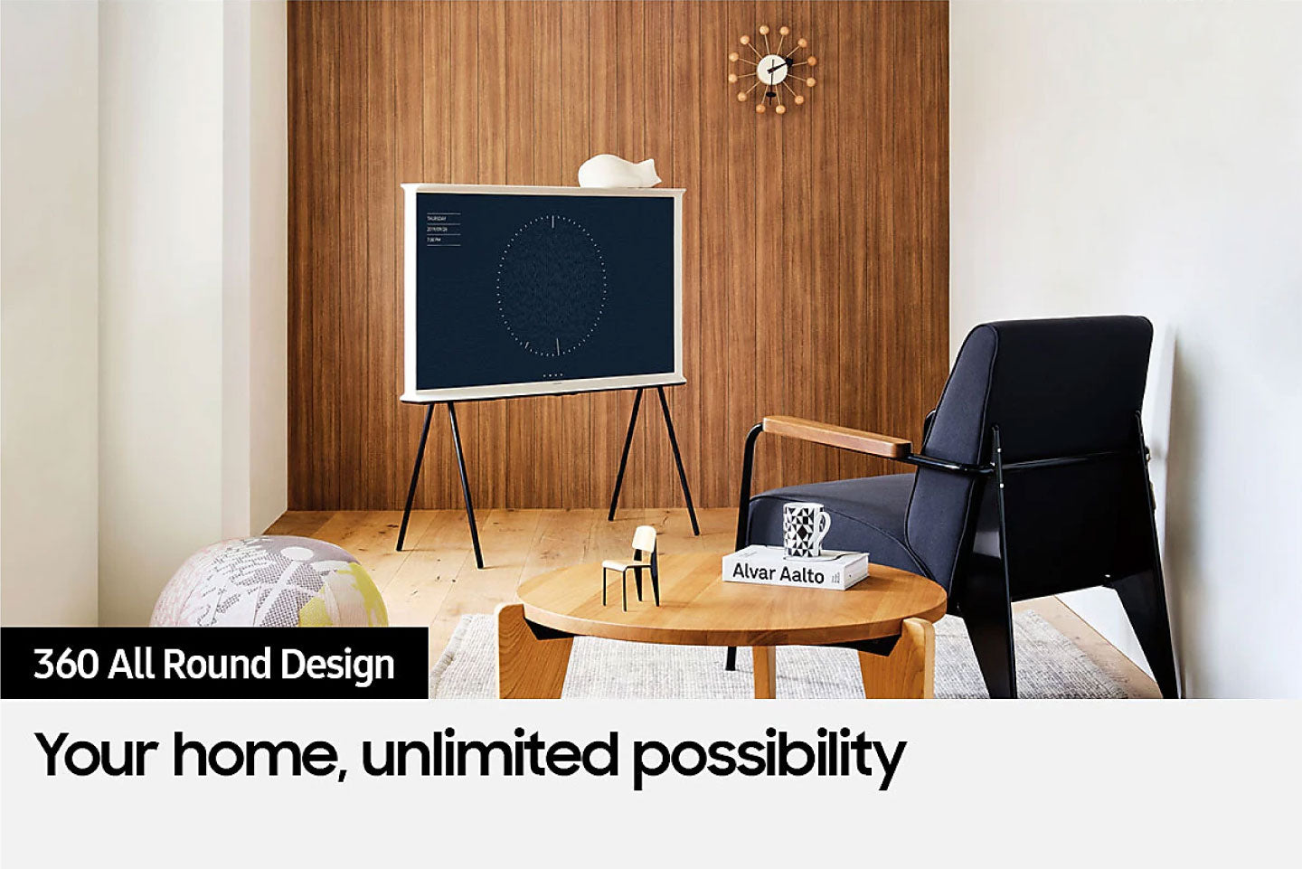 Samsung 43 Inch Serif - 1.08 m LS01B QLED 4K The Serif 43LS01B