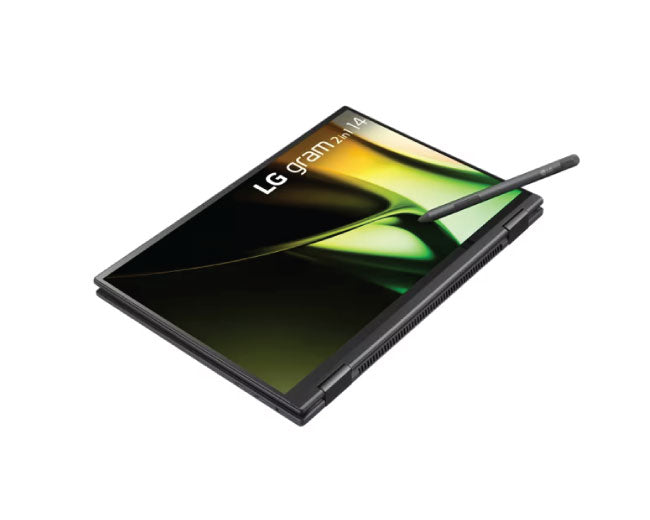 LG gram 14 Inch 2-in-1 Lightweight Laptop, Intel® Evo™ Edition- AI-enabled Intel® Core™ Ultra 7 Processor, 32GB RAM, 2TB (1TB x 2) SSD, Black 14T90S-G.ADB9U1