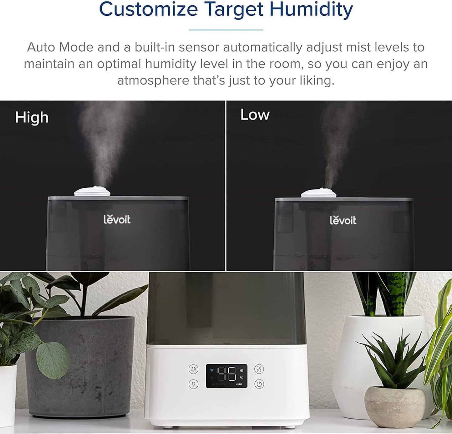 Levoit Classic 300S Ultrasonic Smart Humidifier - 6L Top-Fill, App Control