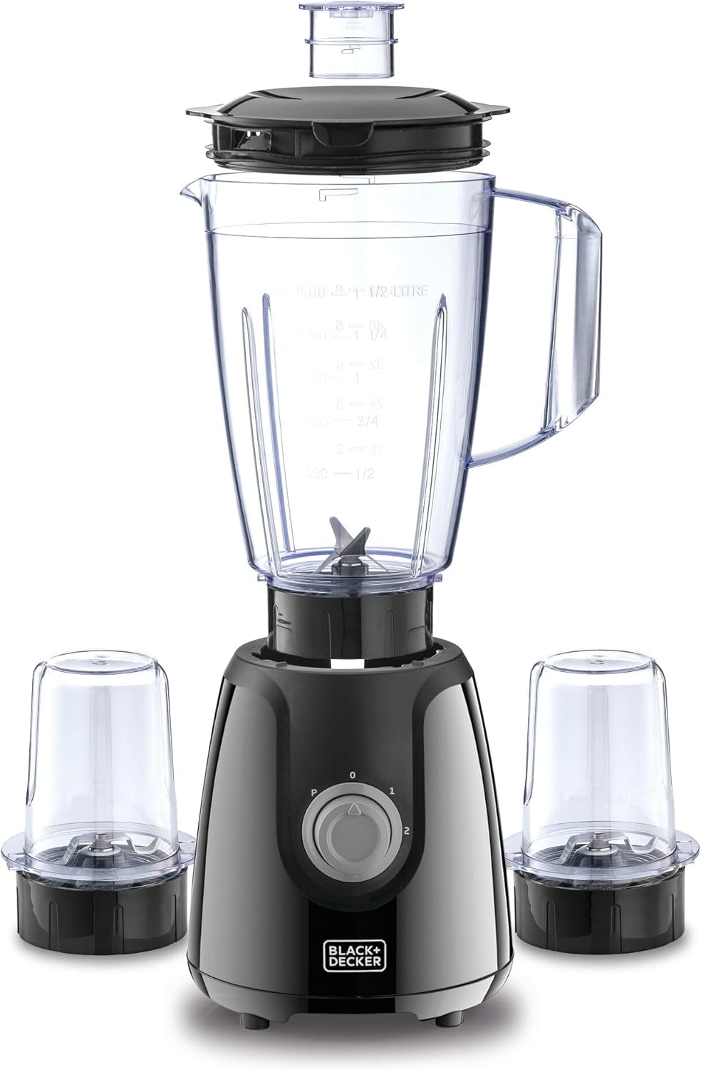 Black+Decker BX440-B5 Blender with 2 Grinding Mills, 400W, 1.5L
