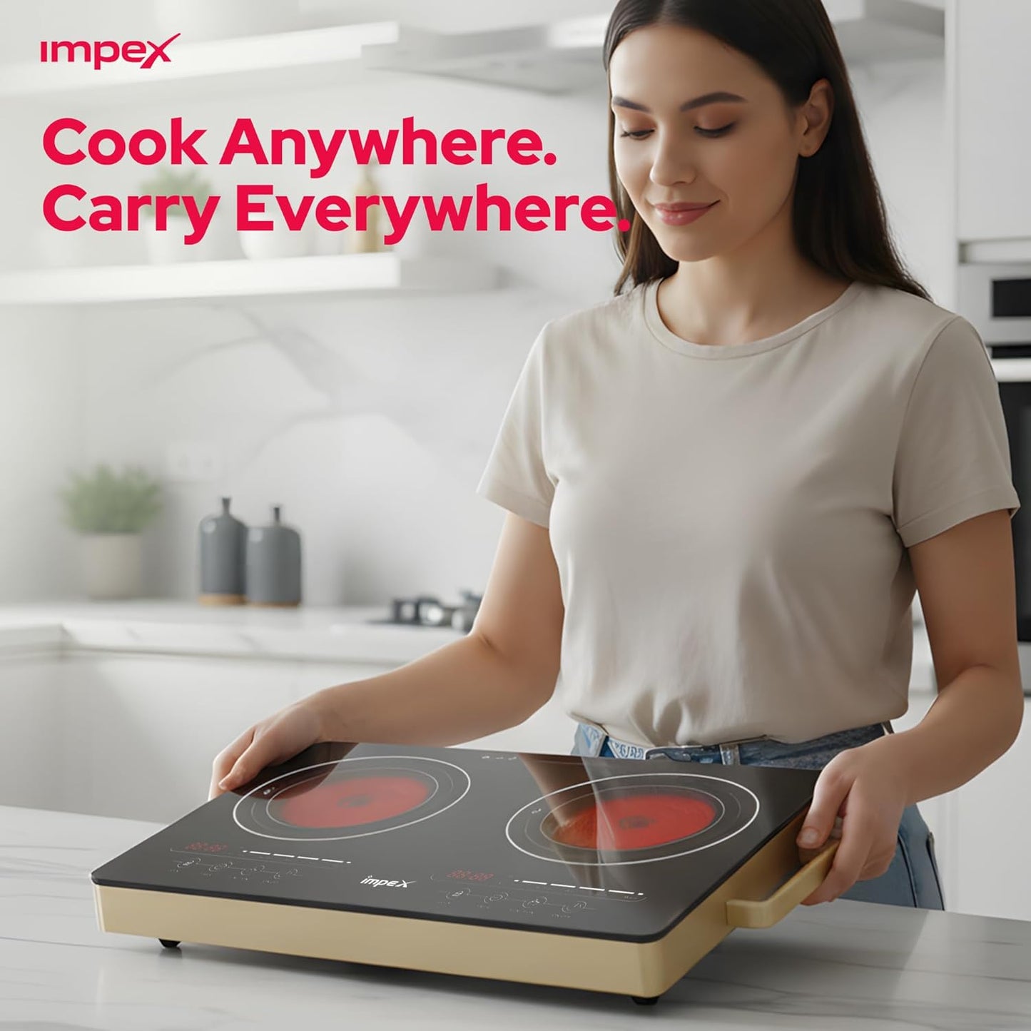 Impex IR2704 Double Infrared Cooktop