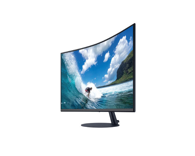 Samsung 32 Inch Curved Monitor with Optimal Curvature 1000R C32T550F