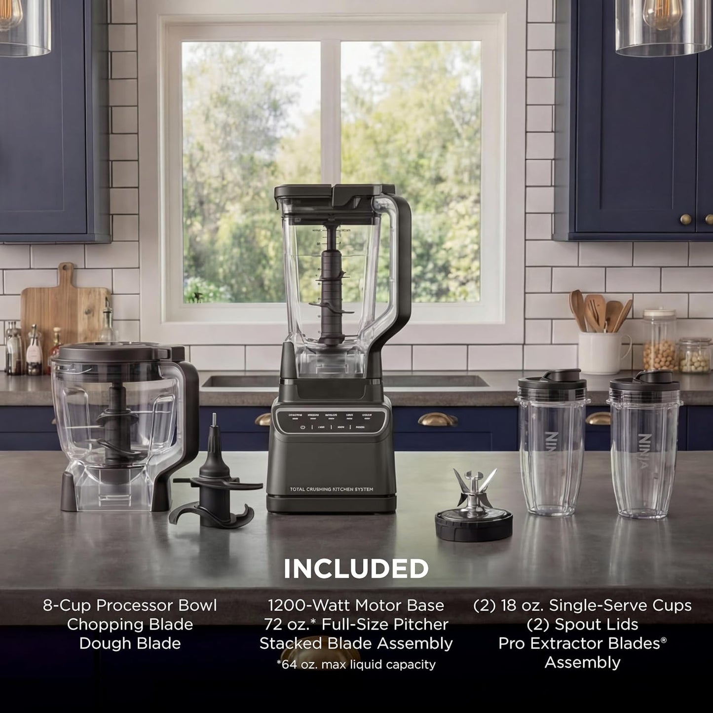 Ninja Total Crushing Kitchen System BR601AMZ 8-cup Food Processor