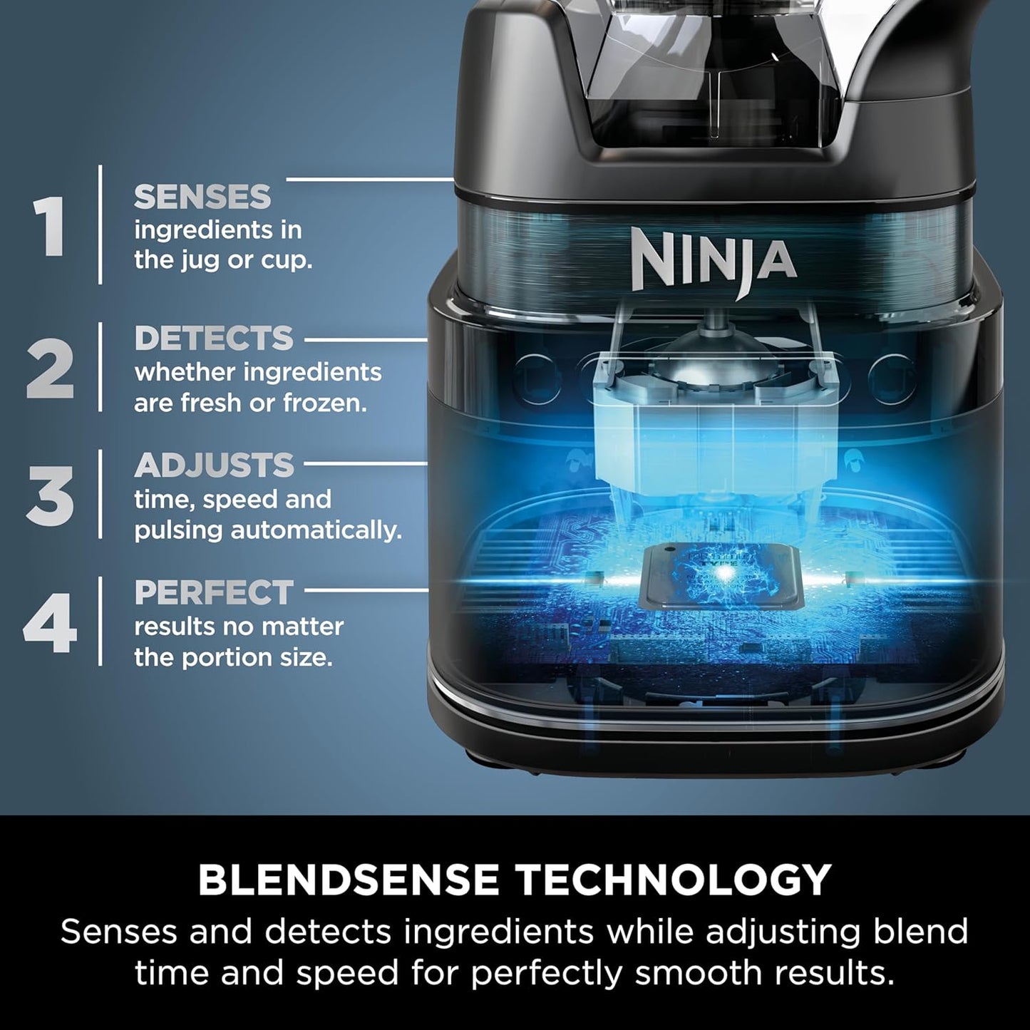 Ninja Detect Duo Power Blender Pro + Single Serve 1200W - BlendSense Technology