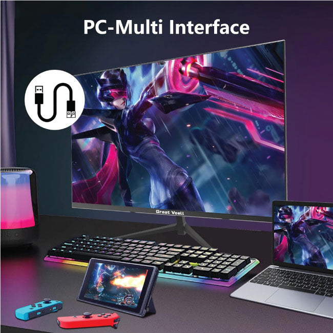 Great Voell 27 Inch Full HD 100Hz 1ms Response Time Gaming Monitor Z270B13