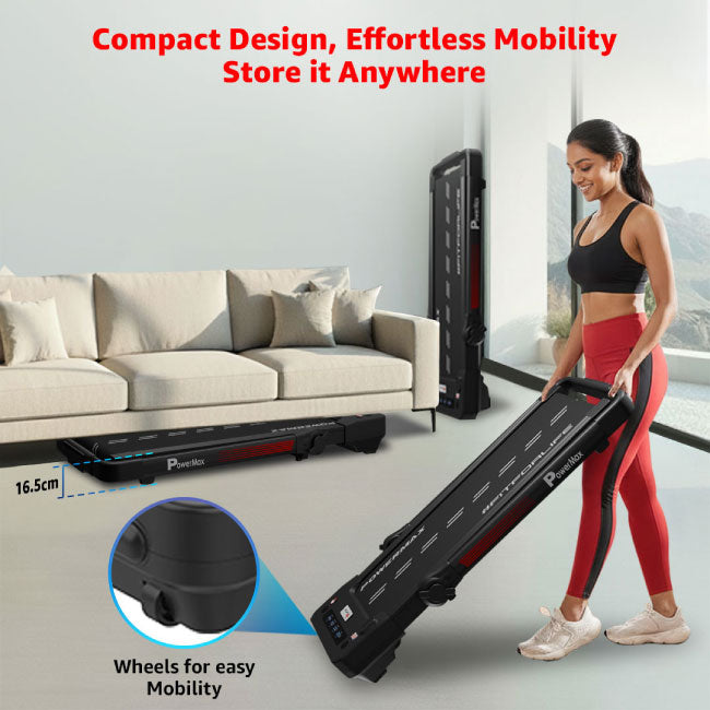 PowerMax Motorized Treadmill with Remote Control JogPad-2