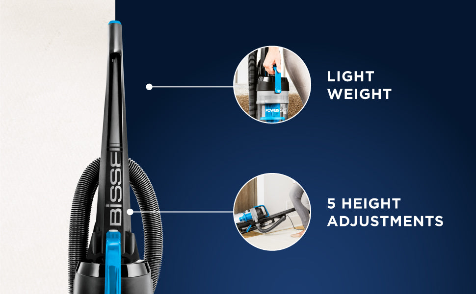 BISSELL PowerForce Helix 2111E edge-to-edge cleaning