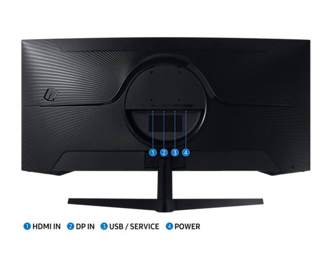 Samsung 34 inches G55T Odyssey G5 Ultra WQHD 165Hz Curved Gaming Monitor