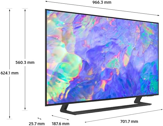 تلفزيون سامسونج الذكي 43 بوصة CU8500 كريستال UHD 4K HDR