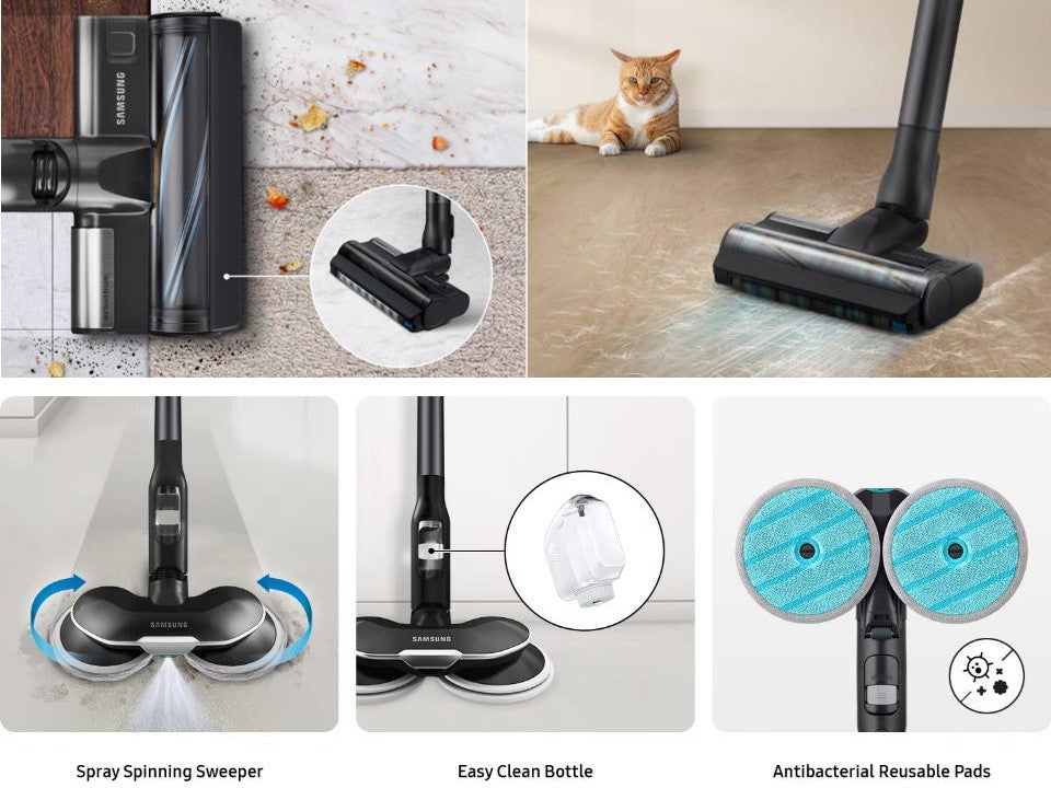 Samsung Bespoke Jet Complete Extra Cordless Stick Vacuum Cleaner 210W Suction Power