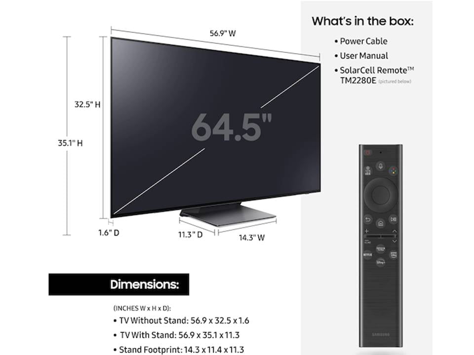 Samsung 65" S95B OLED 4K HDR Smart TV