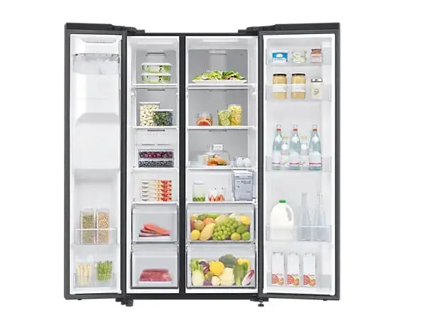 Samsung Side by Side Digital Inverter Refrigerator with All-around Cooling, SpaceMax™ Technology and 617 L, Refrigerator RS64R5331B4