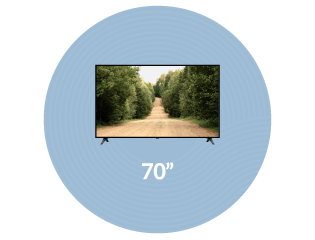 70-inch Smart TVs