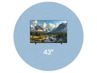 43 Inches Smart TVs
