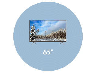65 Inches Smart TVs