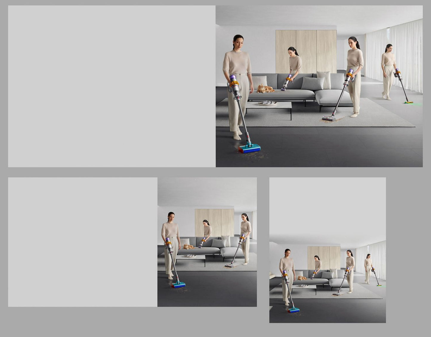 Dyson V15s Detect Submarine cleaning across the whole home