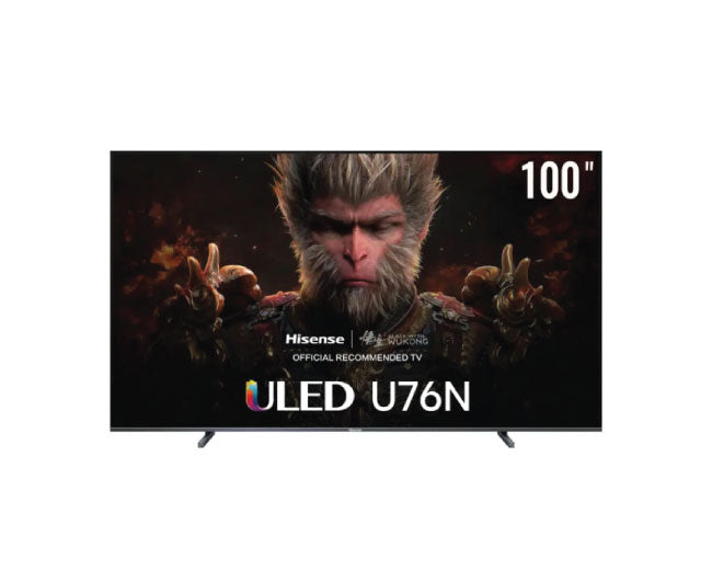 تلفزيون Hisense 100 بوصة فئة U76 Series 144Hz QLED 4K Google TV 100U76N