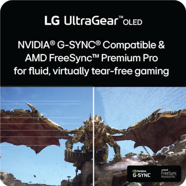 LG 27 Inch UltraGear™ OLED QHD 1440P 240Hz 0.03ms Gaming Monitor 27GS95QE