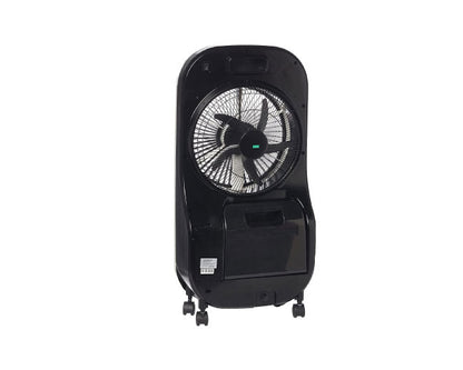 Olsenmark Rechargeable Mist Fan, 3 Speed Remote Settings, 360 Rotary Direction, Rechargeable 12v 6.5Ah Sealed Lead-Acid Battery OMF1762