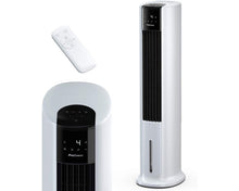 Pro Breeze 42 Inch Portable Tower Fan with Built-in 7L Evaporative Air Cooler Function, 3 Speeds, 60° Oscillation, 10 Hour Timer & Night Mode