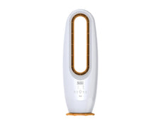 BLACK DECKER 2 in 1 Bladeless Fan, 85cm, 70W Tropical Motor, Cool-White LED Lamp, Remote Control, 60° Wide Oscillation, Low Noise, Wooden Trim FBL85-B5