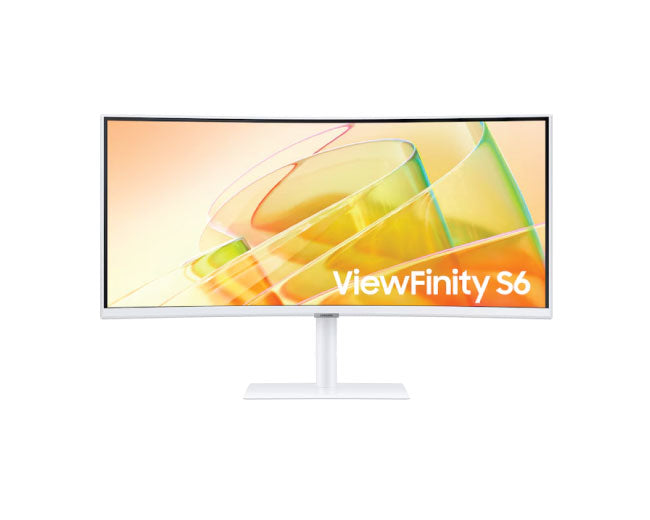 شاشة Samsung بحجم 34 بوصة ViewFinity S6 S65TC UWQHD عالية الدقة LS34C650