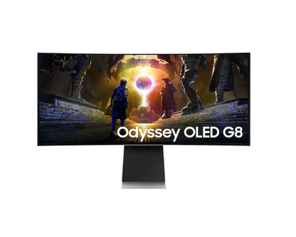 Samsung 34 Inch Monitor - 34" Odyssey OLED G8 G85SD Ultra WQHD 175Hz Gaming Monitor LS34DG850