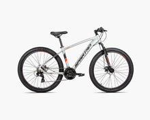 SPARTAN Calibre Hardtail Mountain Bicycle, Alloy Frame, Disc Brakes Shimano Shifters Silver