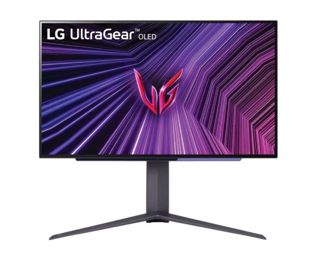 شاشة ألعاب LG UltraGear OLED QHD مقاس 27 بوصة بدقة 1440 بكسل ومعدل تحديث 240 هرتز وزمن استجابة 0.03 مللي ثانية 27GS93QE
