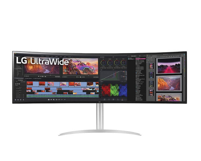 LG 49 Inch UltraWide™ Dual QHD Monitor With USB C and an Adjustable Stand 49WQ95C-W