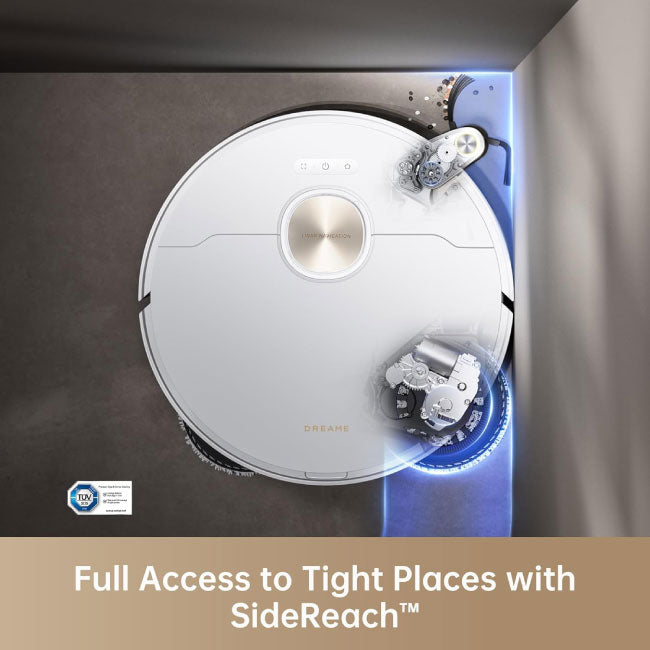 Dreame X40 Ultra Complete Robot Vacuum Cleaner with Mop function 12,000Pa Suction Power, 70°C Mop, Automatic Emptying & Refilling
