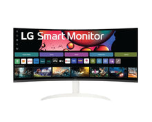 LG 34 Inch Smart Monitor WQHD 21:9 Curved Screen 100Hz with webOS 34SR60QC-W