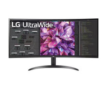 LG 34 Inch Curved UltraWide™ QHD 1440P IPS HDR 10 Monitor with Dual Controller & OnScreen Control 34WQ60C-B