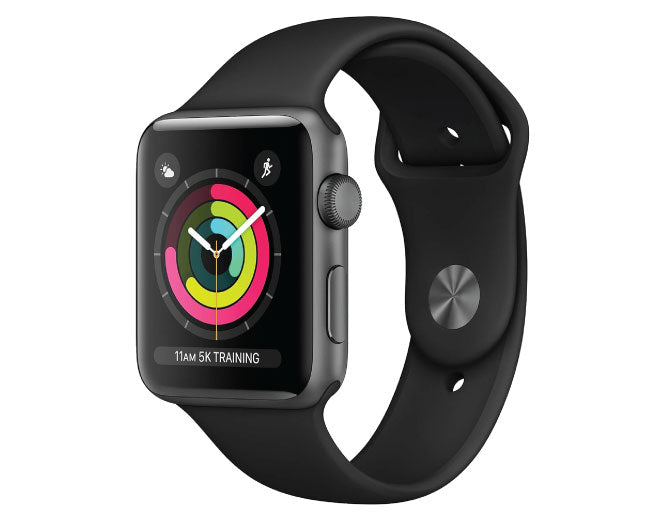 Apple Watch Series 3 GPS 42mm Space Grey Fitness & Sleep Tracker, Crash Detection, Heart Rate Monitor