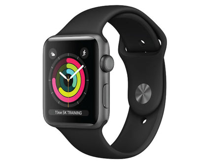 Apple Watch Series 3 GPS 42mm Space Grey Fitness & Sleep Tracker, Crash Detection, Heart Rate Monitor